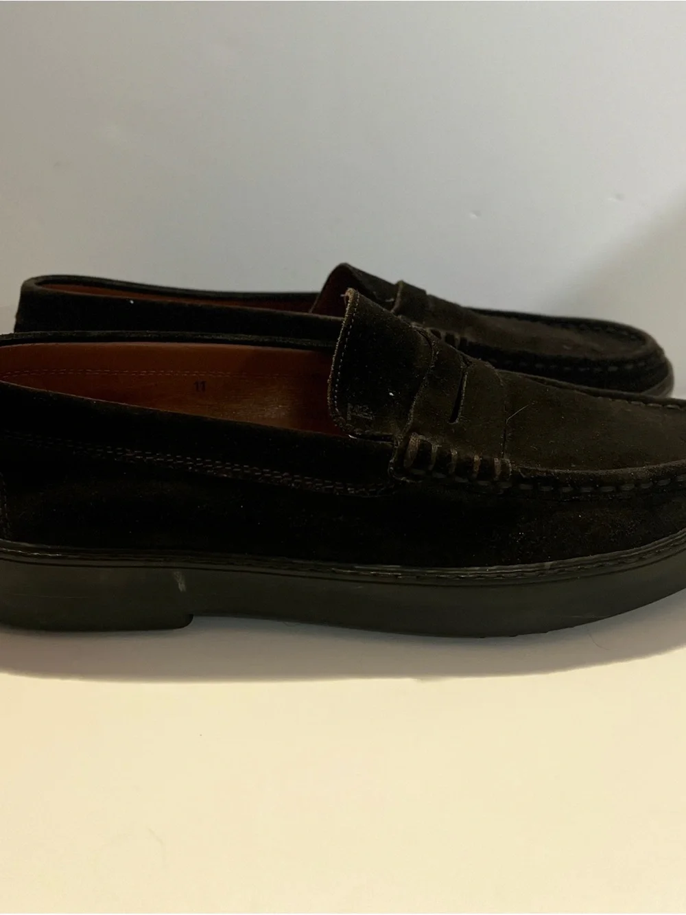 Tod’s Brown Suede Penny Loafers Size 11 Made in Italy Vibram Luxury Shoes